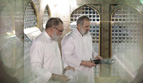 عکس قبر آقای رئیسی در مشهد