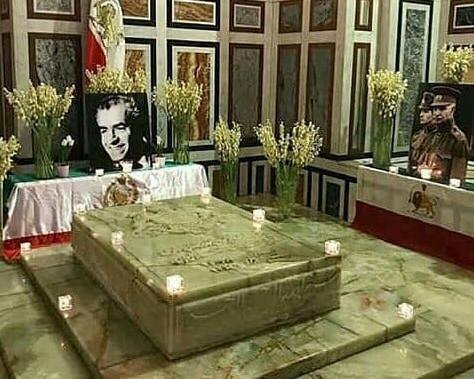 عکس قبر محمدرضا شاه در مصر
