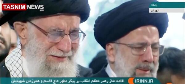 عکس رئیسی رهبر و سردار سلیمانی