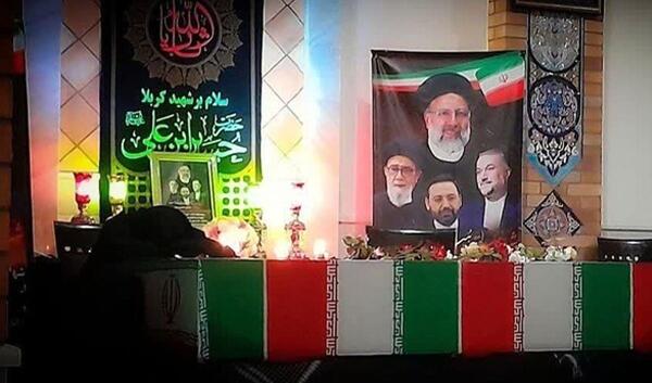 عکس قبر رئیسی و همسرش