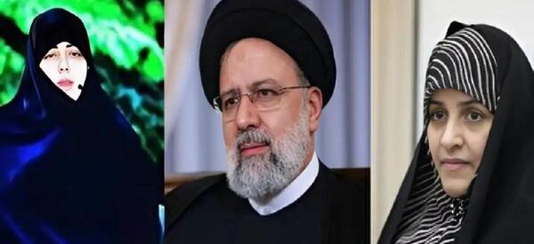 عکس همسر رئیسی در مراسم خاکسپاری