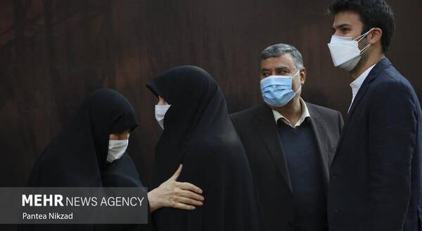 عکس همسر رئیسی در مراسم خاکسپاری