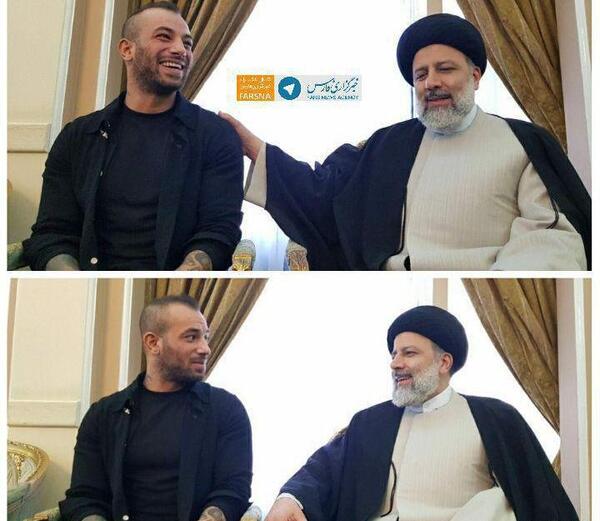 عکسهای رئیسی با تتلو