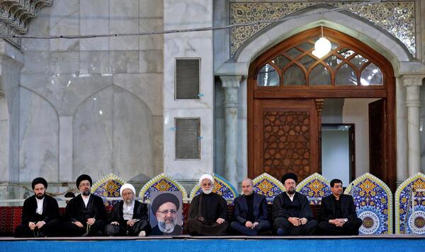 عکس شهید رئیسی و قالیباف