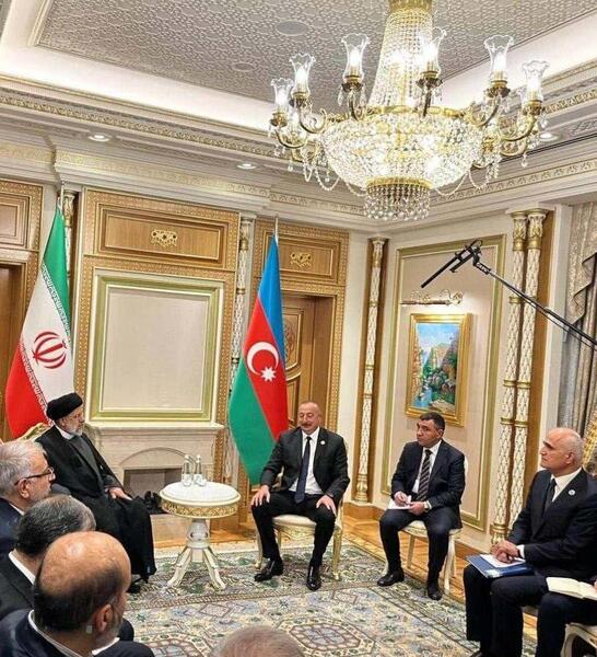 عکس علی اف با رئیسی