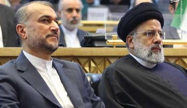 عکس شهید رئیسی و امیر عبداللهیان