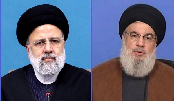 عکس شهید رئیسی و حاج قاسم و سید حسن نصرالله