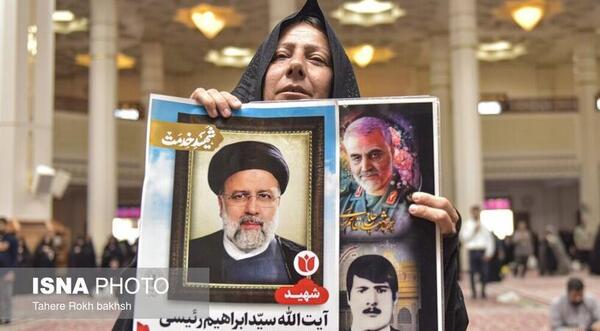 عکس سید ابراهیم رئیسی بعد از شهادت