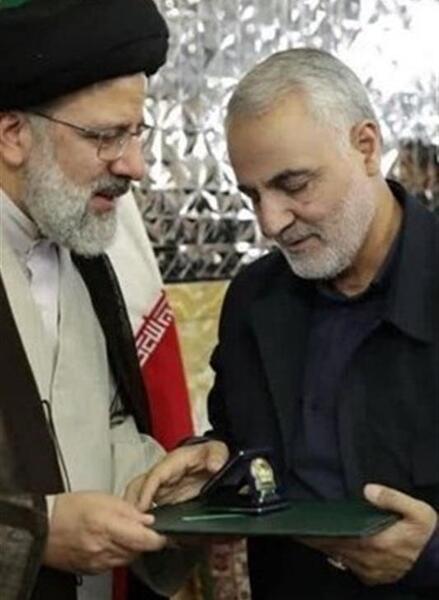 عکس سید ابراهیم رئیسی و حاج قاسم سلیمانی