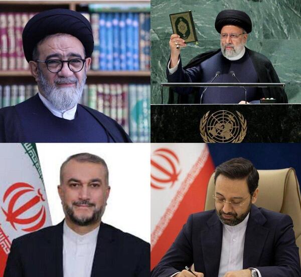 عکس آقای رئیسی در سیل