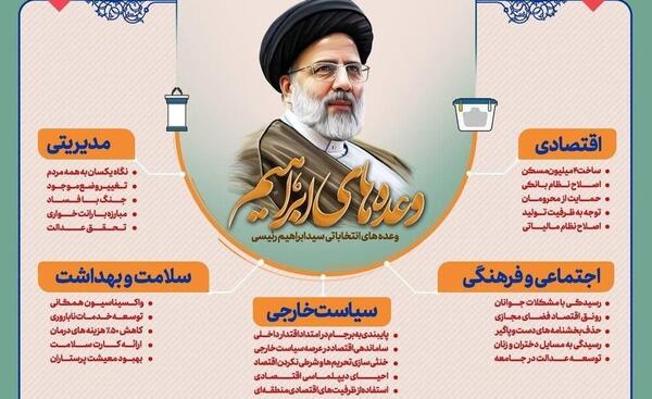 عکس تبلیغاتی رئیسی