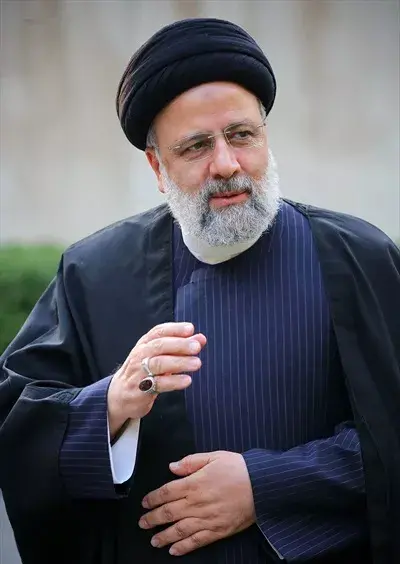 عکس شهید رئیسی با رهبری