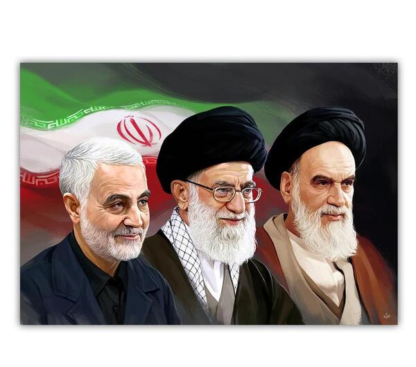 عکس آقای رئیسی با رهبر و حاج قاسم