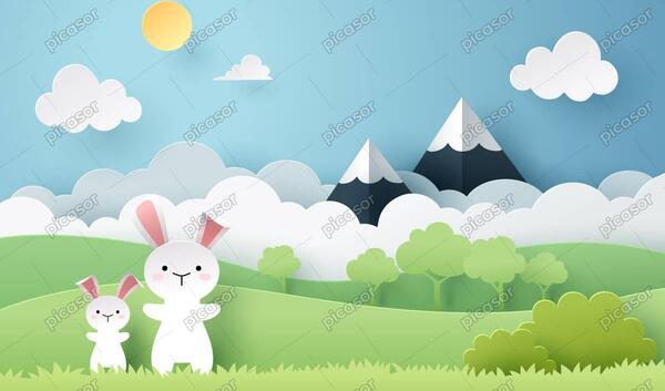 عکس پس زمینه خرگوش کارتونی