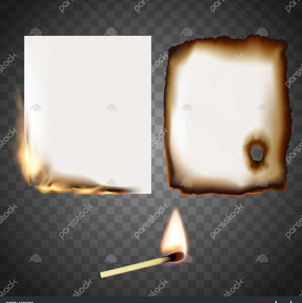 عکس سوزاندن کاغذ با ذره بین