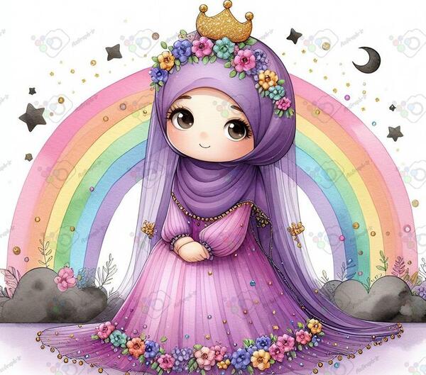 عکس پس زمینه دختر کارتونی زیبا