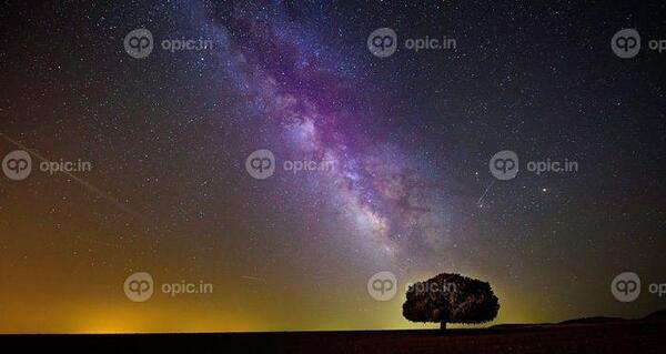عکس پس زمینه شب پر ستاره
