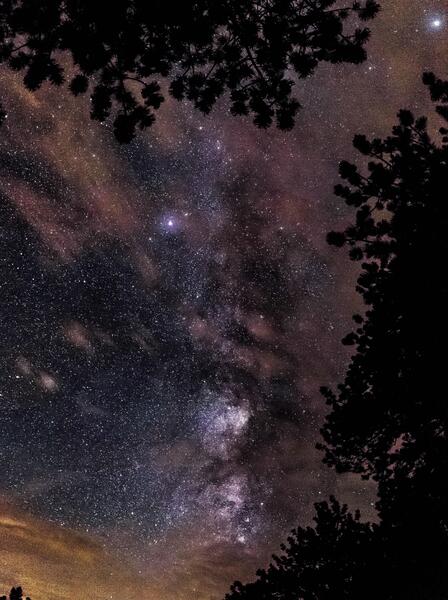 عکس پس زمینه شب پر ستاره