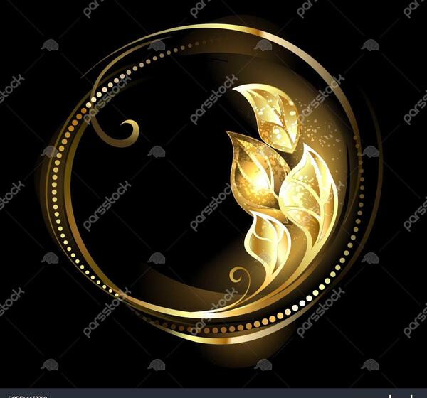 عکس زمینه مشکی طلایی