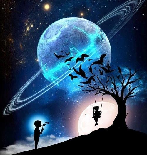 عکس پس زمینه فضایی دخترانه