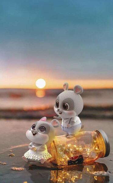 عکس پس زمینه کارتونی کیوت