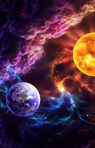 عکس پس زمینه کهکشانی برای کامپیوتر