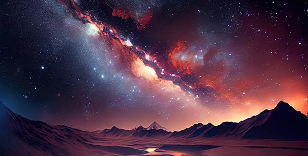 عکس تصویر زمینه کهکشان