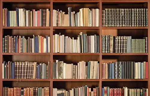 عکس پشت زمینه کتابخانه