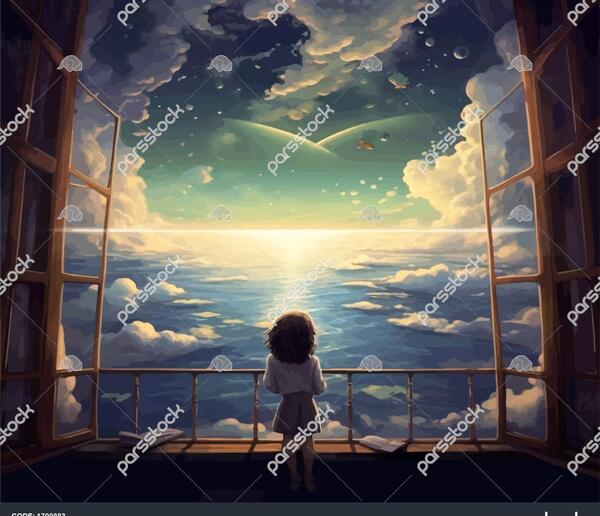 عکس دختر تنها در شب مهتابی