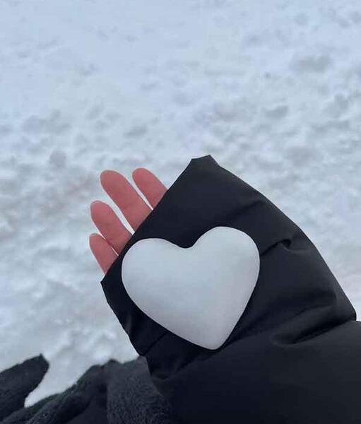 عکس دونفره برفی عاشقانه