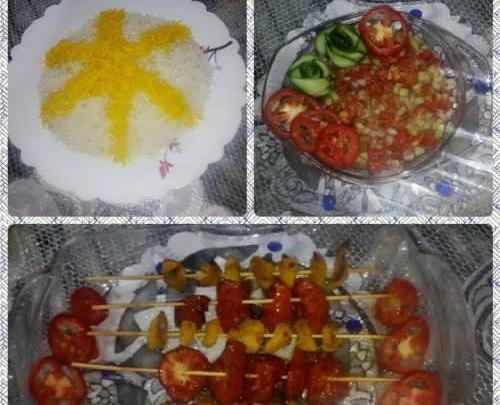 عکس غذای دونفره عاشقانه