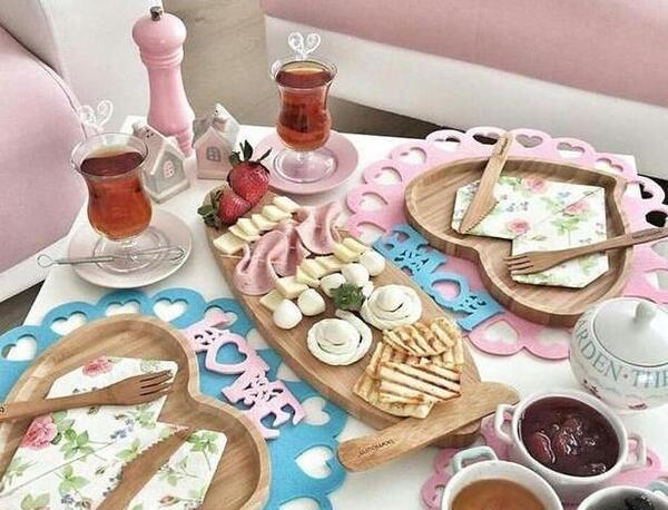 عکس غذای دونفره عاشقانه