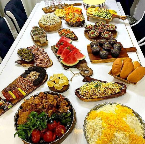 عکس غذای دونفره عاشقانه