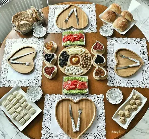 عکس سفره غذا دونفره