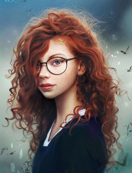 عکس دختر مو فرفری از پشت برای پروفایل