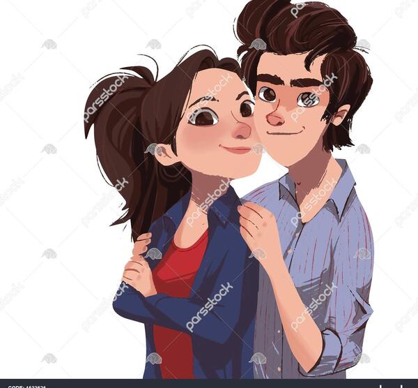 عکس پروفایل نقاشی دختر پسر فانتزی