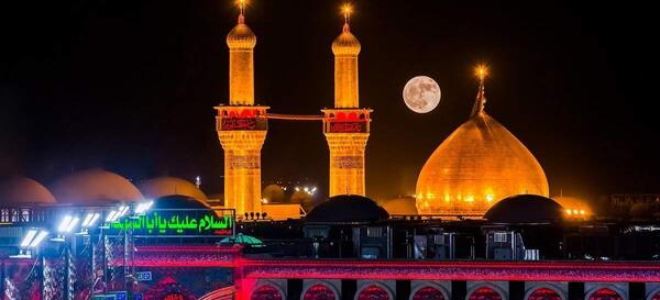 عکس حرم امام حسین با متن دلتنگی