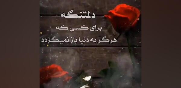 عکس دلتنگ چهره ای هستم که نمیدانم خاک با او چه کرده است