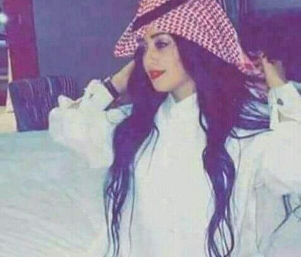 پروفایل ویسگون عکس دختر عربی با چفیه قرمز