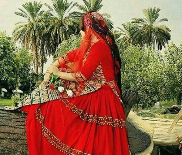 عکس پروفایل دختر با لباس لری