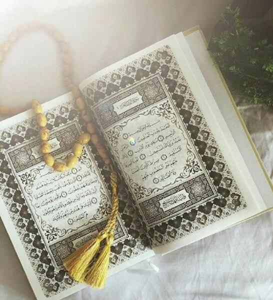 عکس دختر با قران برای پروفایل