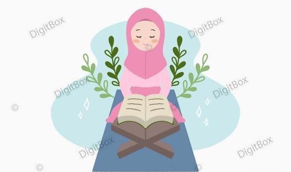 عکس دختر با قران برای پروفایل