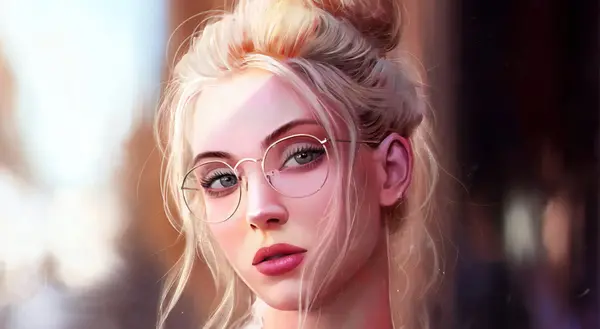 عکس دختر عینکی برای پروفایل