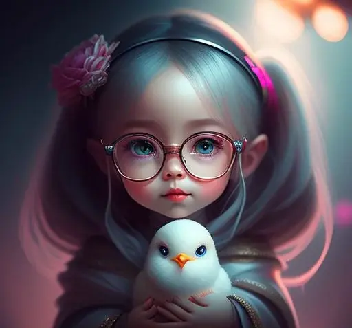 عکس پروفایل دختر عینکی فانتزی