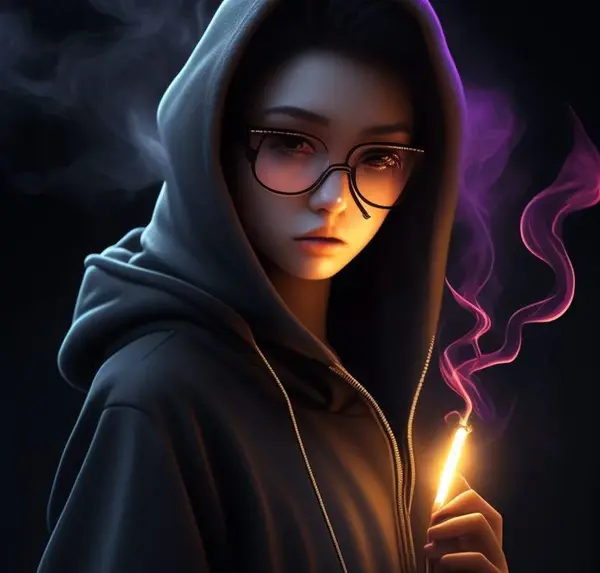 عکس دختر عینکی برای پروفایل طبیعی