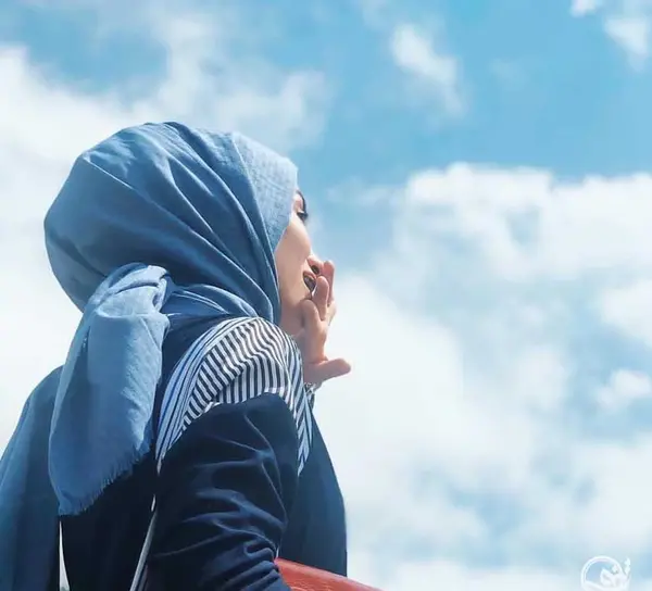 عکس دختر با صورت پوشیده برای پروفایل