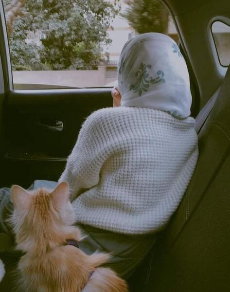 عکس دختر با صورت پوشیده برای پروفایل