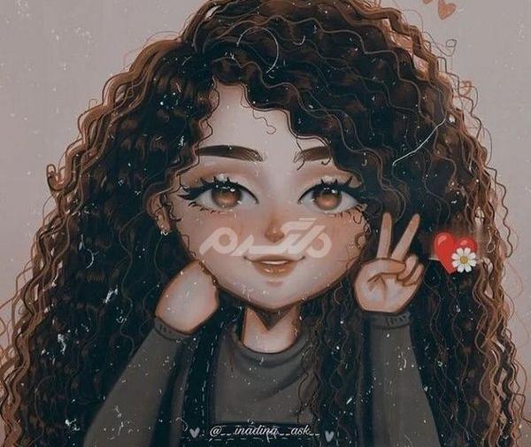 عکس دختر نصف صورت برای پروفایل