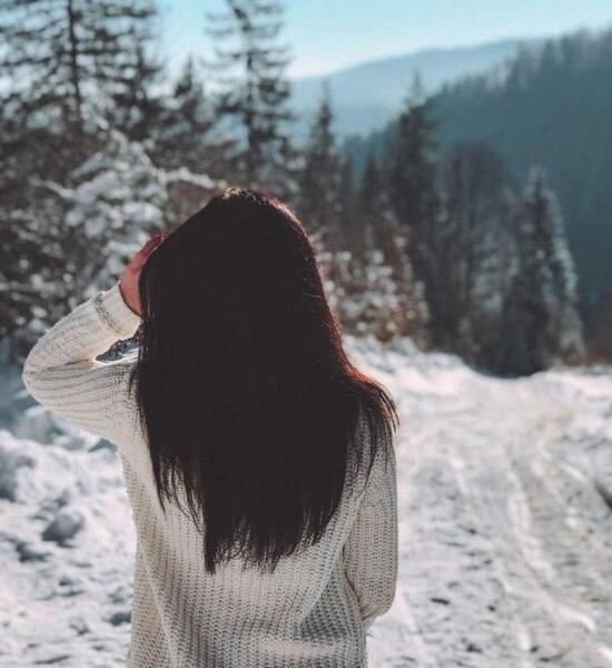 عکس پروفایل دختر با لباس زمستانی