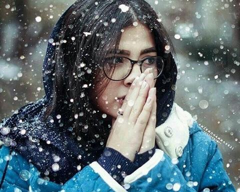 عکس دختر زمستانی برای پروفایل
